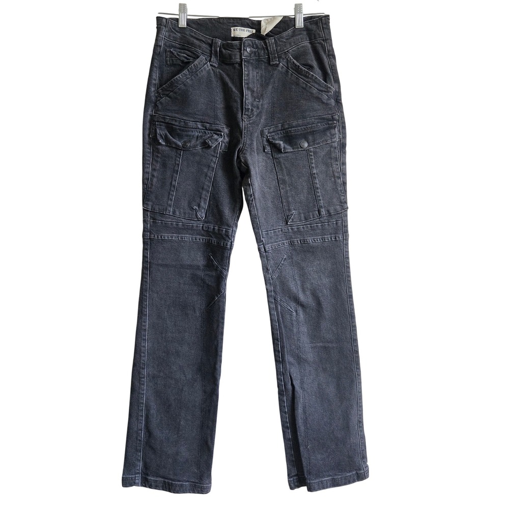 We The Free 30 Dream Maker Jeans Womens Black Excellent Cargo Bootcut Utility